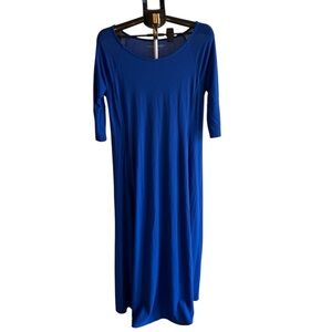 Soft Surroundings blur Pirouette Knit Maxi dress with pockets women’s PM